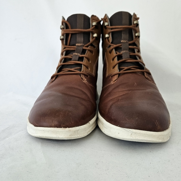 Timberland Men's Graydon Tan & Brown Lace-up Leather Boots Size 12 - Picture 11 of 16